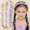 Boho Style Braided Hair Ribbon Organza Lace Hair Accessories Cute Girls Hair Headband  Dress Up