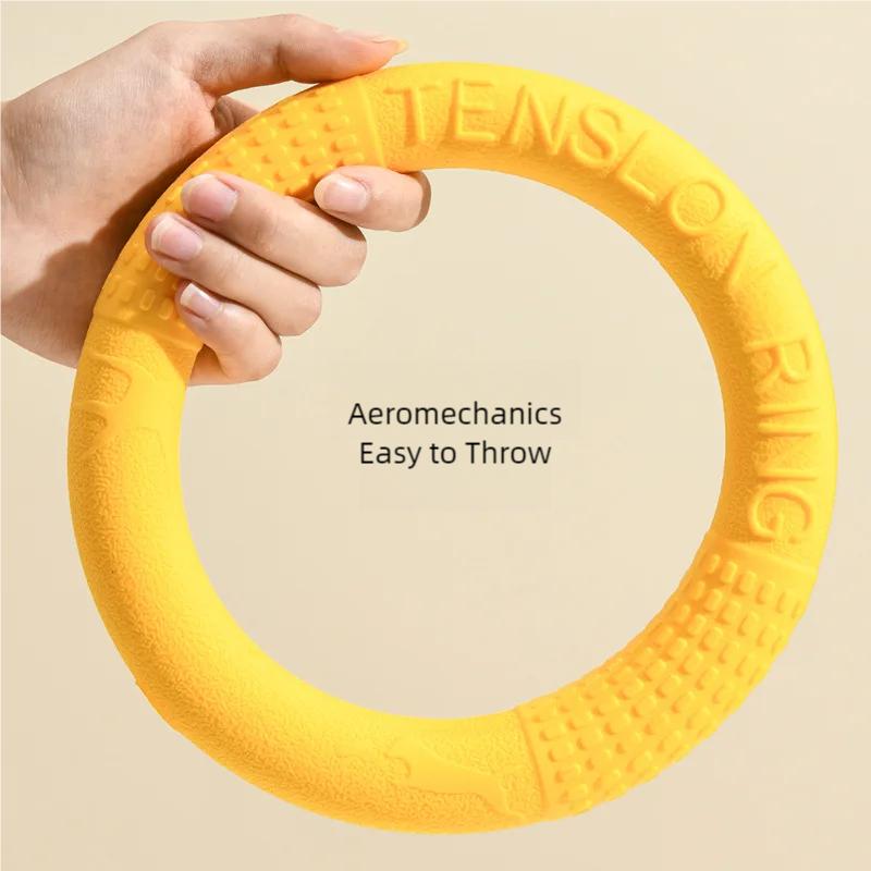 Игрушки для собак на ринге, неразрушимые, жевательные, летающие, плавающие, обучающие инструменты, апорт для маленьких, средних и больших собак, бросающие, ловящие, летающие