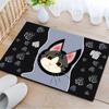 Коврик для входной двери с надписью "Добро пожаловать, котик" Кошачий ковер-лапа для гостиной, спальни, кухни Нескользящий ковер Домашний декор