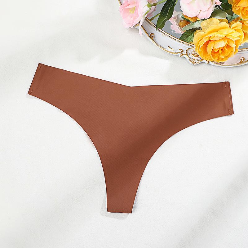 Сексуальные стринги большого размера с леопардовым принтом, низкая посадка, ледяной шелк, хлопковая ластовица - Европейский и американский стиль