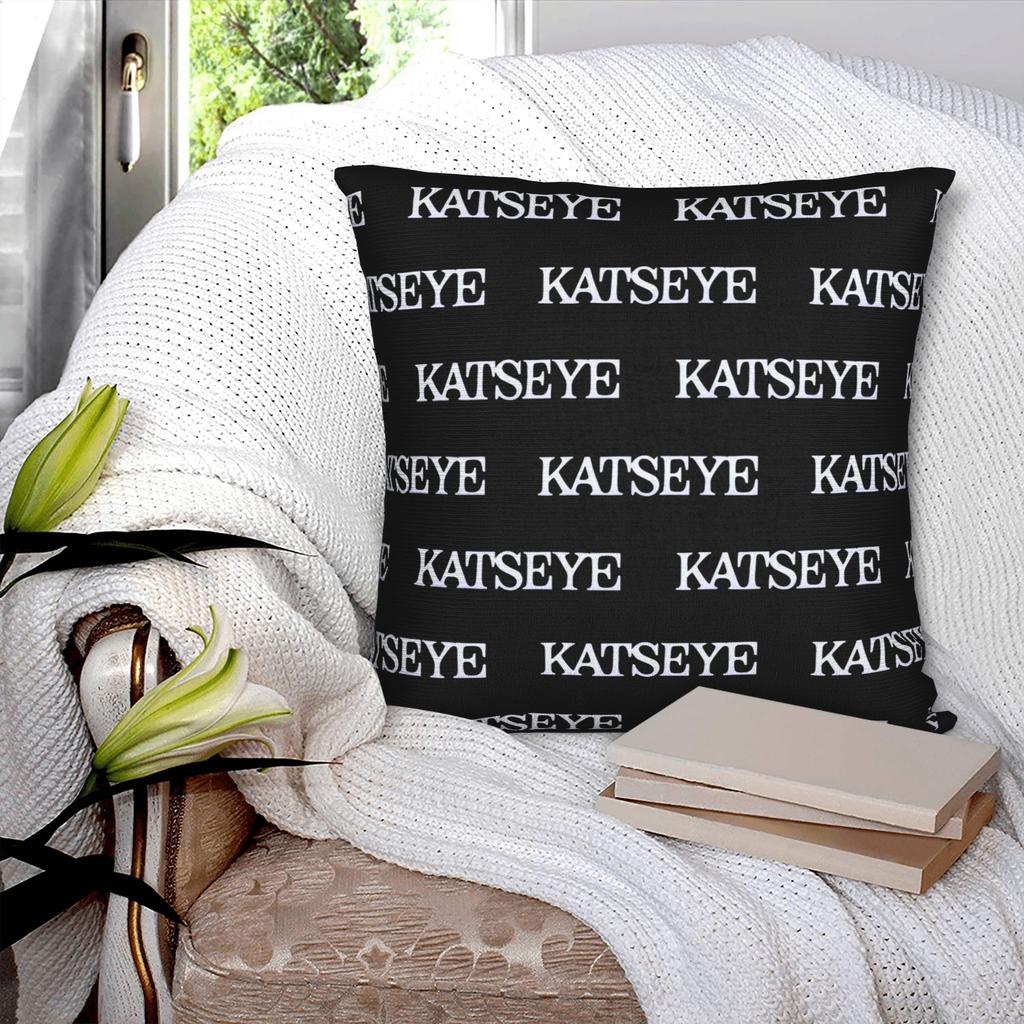 Katseye Merch Sad Square Pillow Case Polyester Cushions For Sofa Pop Music 45*45Cm Cushion Covers