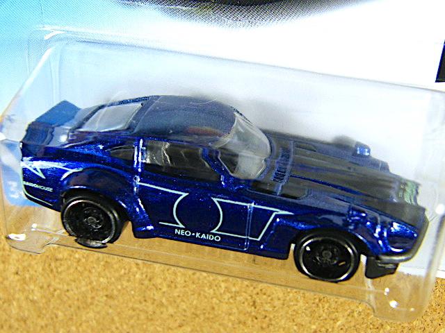 Hot Wheels 2018 Индивидуальный Datsun 240Z Глянцевый темно-синий CUSTOM DATSUN 240Z Fairlady Z