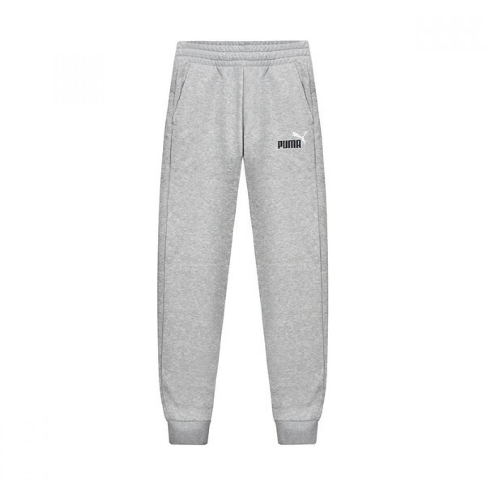 Puma ESSential PluS Двухцветный логотип BruShed Jogger PantS Светло-серые женские спортивные тренировочные брюки Ginba