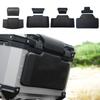 Black PU Motorcycle Backrest Shockproof Waterproof Soft Passenger Back Pad Rear Top Case Cushion Moto Modification Accessories
