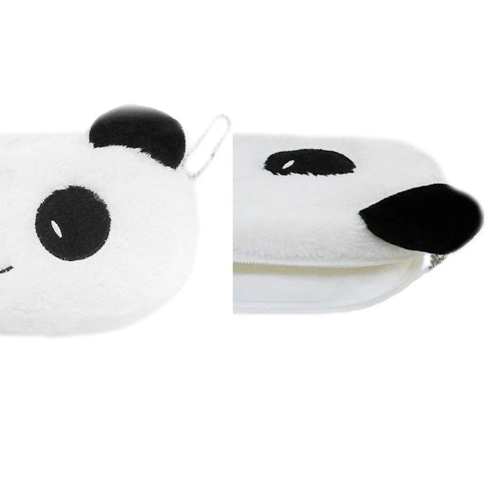 Wallet Soft Plush School Supplies Pen Pocket Cosmetic Pouch  Zipper Bag Cartoon Panda Pencil Case