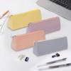 Silicone Stationery Storage Bag Zipper Stationery Organizer New Pen Bag  Gift