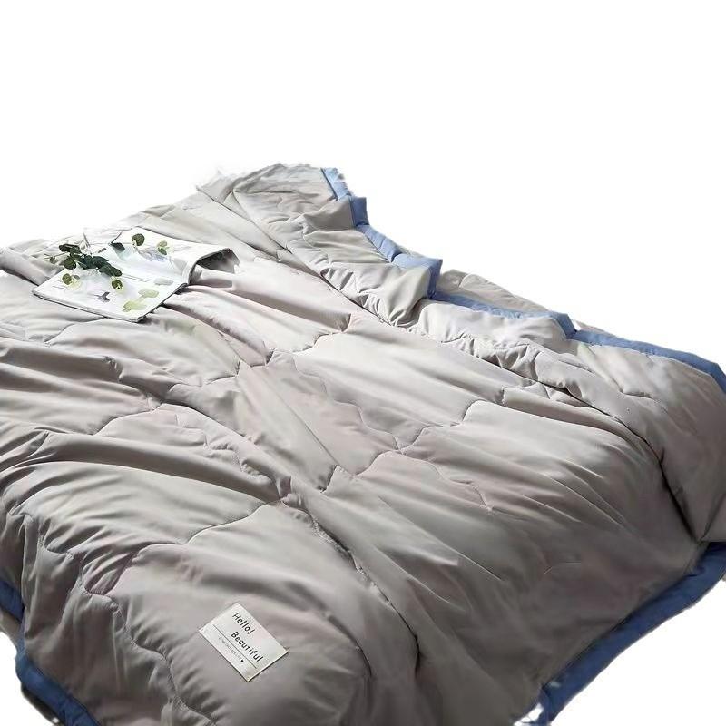 Цвет Летнее Однотонное Одеяло с Мягким Наполнителем для Детей и Студенческого Общежития