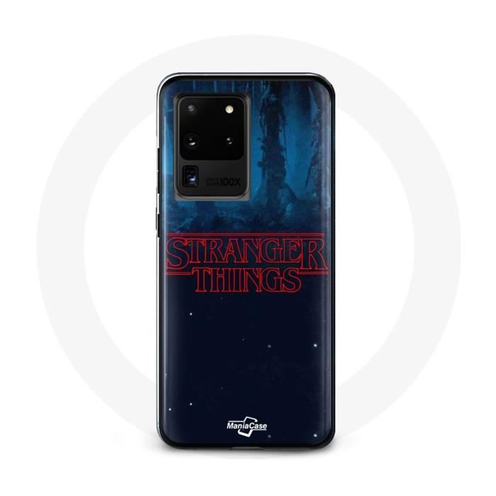 Coque - Stranger Things - Samsung Galaxy S20 Ultra - Souple - Protection - Bleu