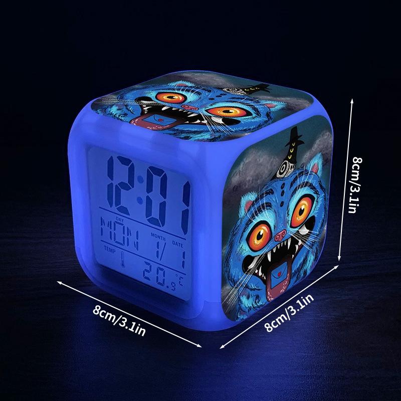 Kpop Демон Новая Группа Студенческий Будильник Цветной Цифровой Часы Детская Комната Аниме Мультфильм Охотник на Демонов Будильник Подарок