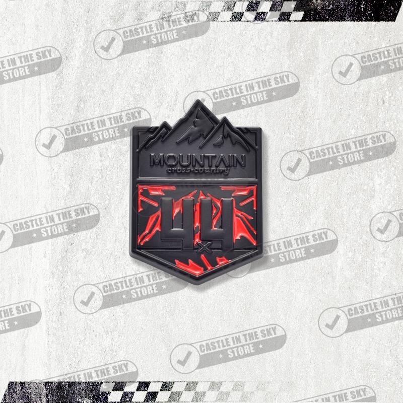 1Pc 3D Car Sticker 4x4 Mountain Front Grille Badge Metal Decal Emblem For Wrangler Grand Cherokee Compass Silverado Accessories
