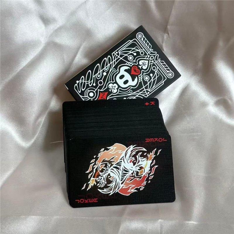 Non-Toxic Hollow Knight Standard Poker Card Set Black And White Playing Card Game Card Group Portable Creative Board Game Gift Collection