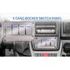 Metal Rocker Switch Aluminum Panel 2-8 Gang Toggle rose gold Switches Dash 5 Pin ON/Off 2 LED Backlit for Boat Car Marine Blue Switches4