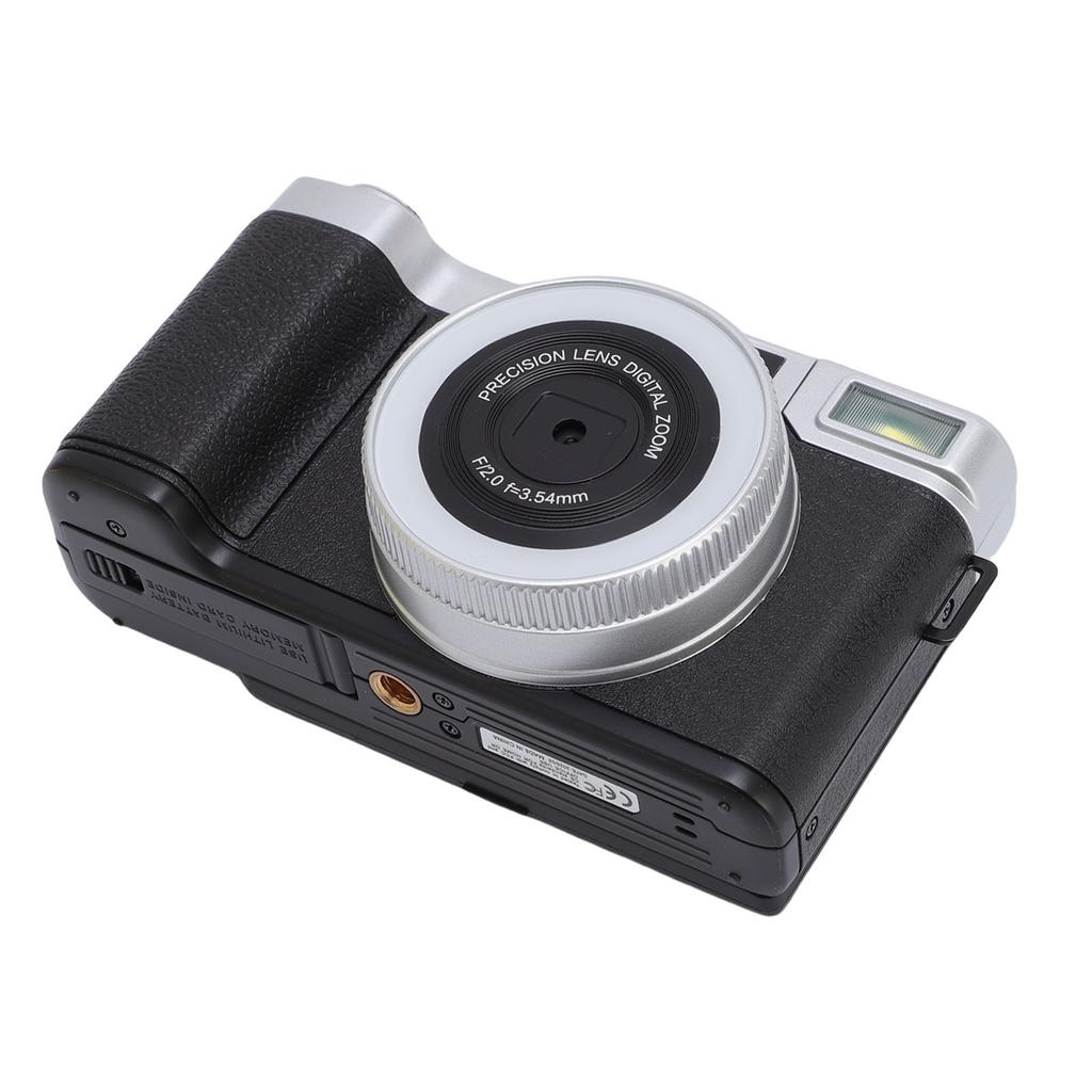 4K Digital Camera Autofocus 64MP Vlog Camera with 2.8 Inch 180 Degree Screen Travel Camara for Photography