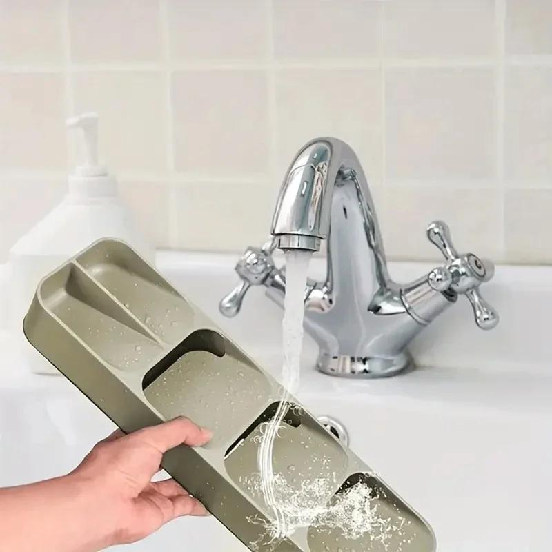 1 шт. Многофункциональный лоток для хранения столовых приборов, Органайзер с отделениями для столовых приборов, вилок, ложек, Коробки для хранения с категориями для кухонного ящика