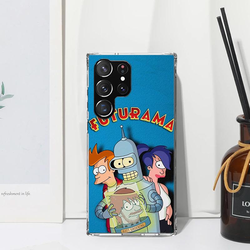 Cartoon F-Futuramas Phone Case For Samsung Galaxy S26 S25 Edge S24 FE S23 S22 Ultra S21 Plus S20 + Art Fundas Back Cover Galaxy