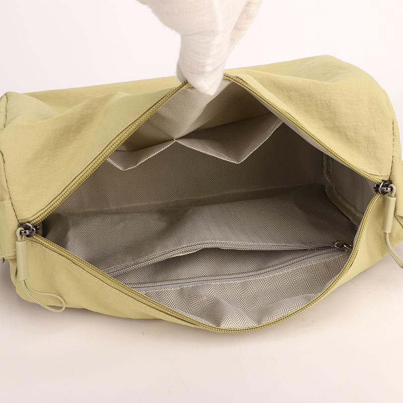 Женская сумка через плечо, большая вместимость, сумка-мессенджер, однотонная сумка через плечо