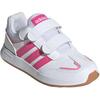 Adidas Tensaurs Switch Cf Мягкие Удобные Прочные Низкие Повседневные Кроссовки Детские Повседневные Кроссовки Белый Пульсирующий Маджента Благословение-Розовый JI1052