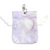 Winged Plush Pouch for 10cm Plush Heart Angel Bag Purple Toys, Window, Wings, Transparent, Charm, [Used]