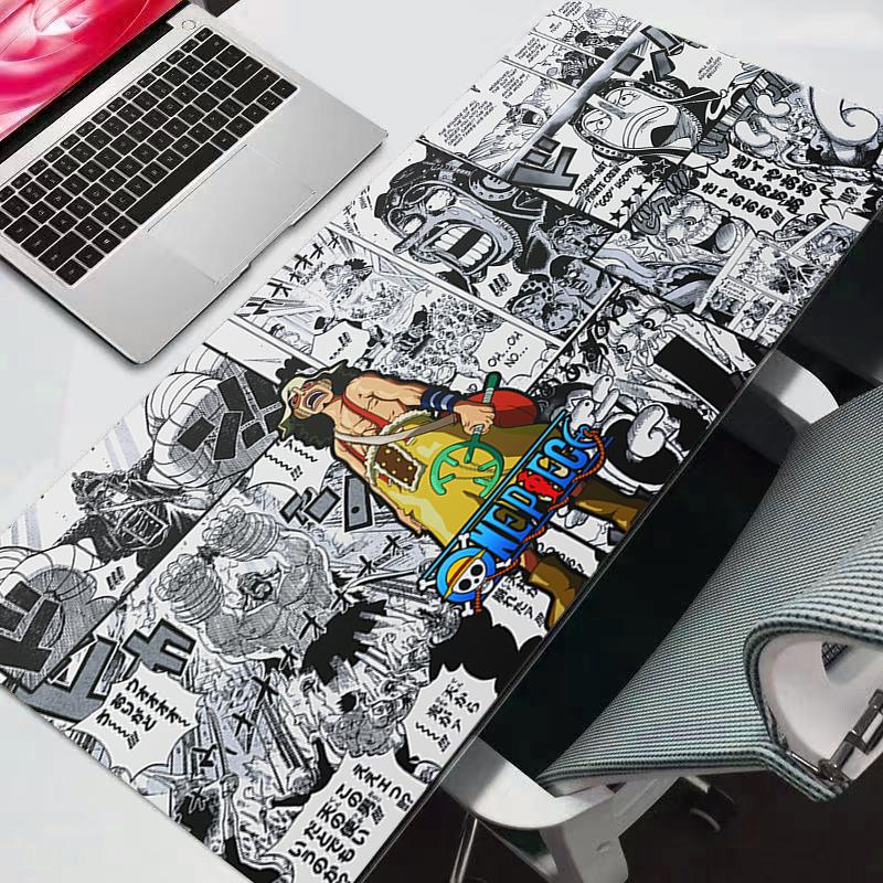 Computer Mouse Pad Gaming MousePad One Piece Large Gamer Keyboard XXL PC Desk Mat Tapis Souris Durable Anime