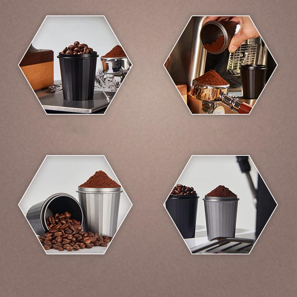 Дозирование кофе Большая алюминиевая чашка для дозирования кофе Посудомоечная машина Кофе Кофемашина Чашка, Защита от разлета порошка, Вместимость, 54 мм, Сплав, Чашка, Безопасный, Порошок,