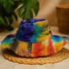 Tie Dye Boho Hat Hemp Cotton Wired Brim