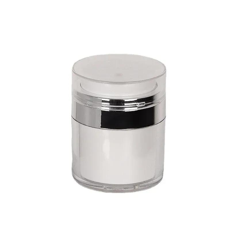 1 шт. 15/30/50 г безвоздушная банка с помпой пустая акриловая бутылка для крема многоразовый косметический контейнер простой в использовании портативные дорожные инструменты для макияжа