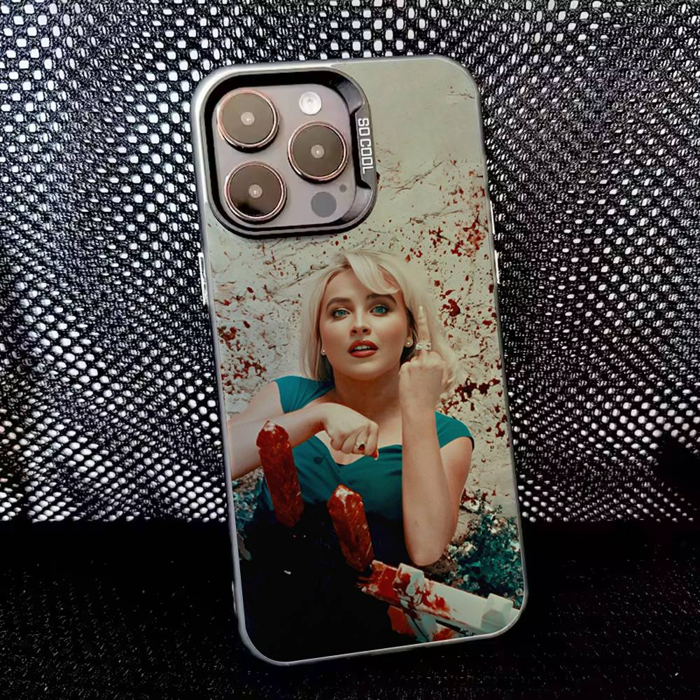 Чехол для телефона Sabrina Carpenter Short n Sweet Для iPhone 16,15,14,13,12,11,8,7,Pro,Max,Plus,Mini,XS,SE Противоударный Черный Матовый Жесткий