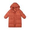 Mid-length Down Jacket for Children School Uniform Over Knee Thick Down Jacket
