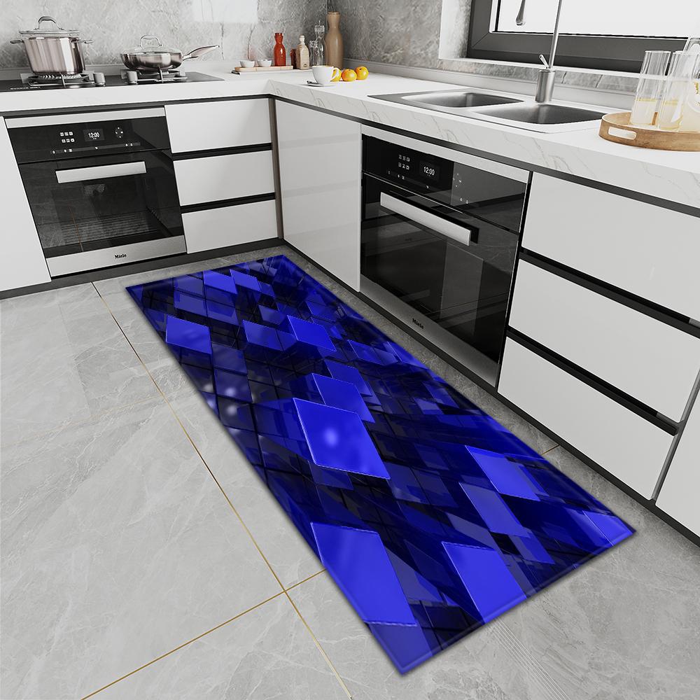 Коврик для входной двери, ковер для кухни, спальни, нескользящий напольный коврик для коридора, балкона, коврик с принтом, напольный коврик