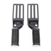 Universal Foldable Motorcycle Footrests Black Metal Anti-slip Foot Pegs Pedals for Harley Cruise Chopper Touring Street