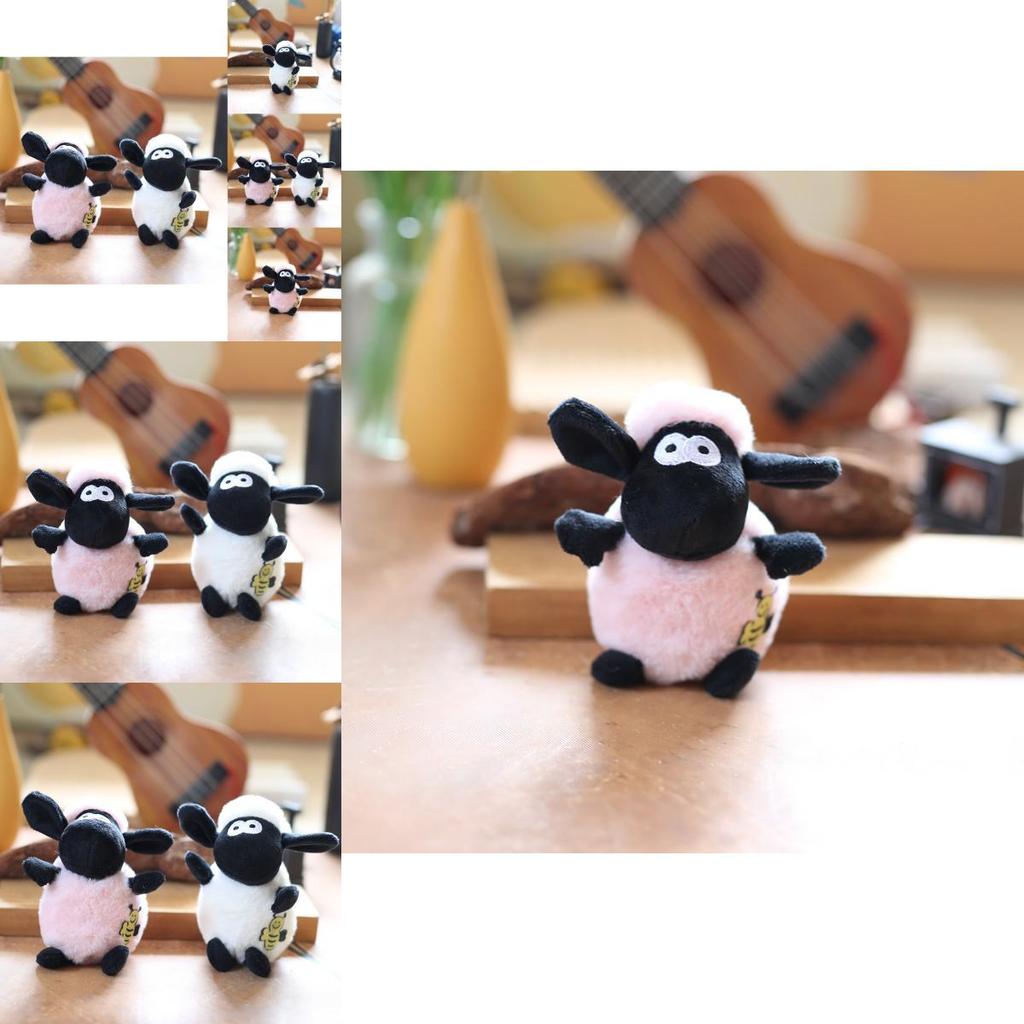 Милый пушистый брелок в виде овечки, очаровательный плюшевый аксессуар для сумки, мягкая игрушка-кукла