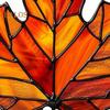 Maple Leaf Acrylic Pendant 3.9inch Window Wall Hanging Ornament Fall Maple Panel Suncatcher for Harvest Thanksgiving Autumn Party Supplies