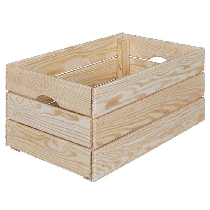 Cagette en bois "silver" 65cm naturel