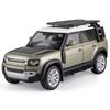 Large 1/18 Land Rover Defender Range Rover SUV Off-road Alloy Model Car Die-cast Vehicle Collection Sound and Light Pull Back Boy Toy Children's Gift