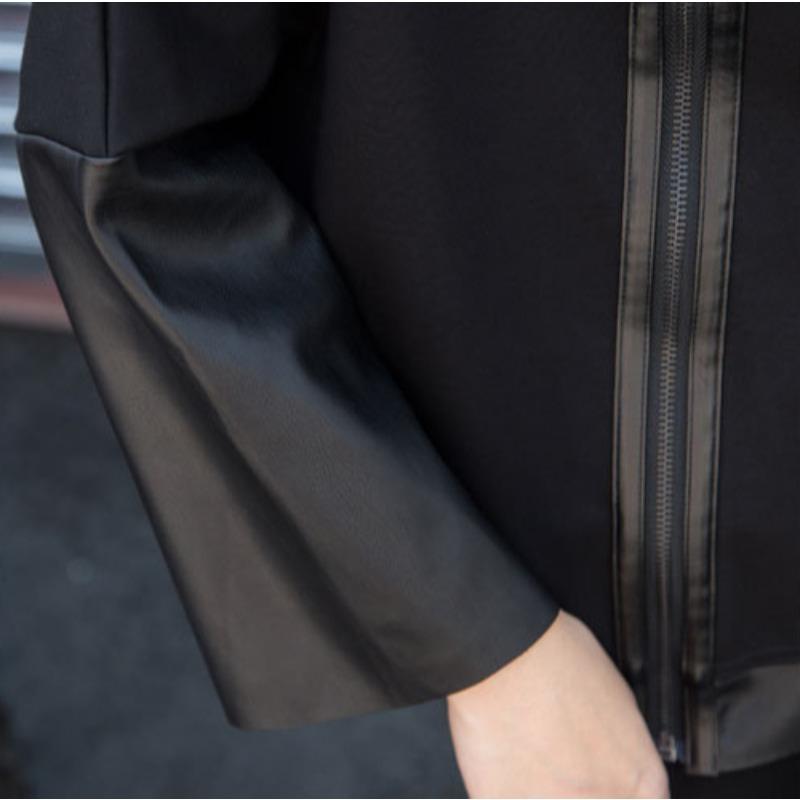 Dimanaf 2024 Осень Новые Большие Размеры Женские Свободные Повседневные Оверсайз Базовые Топы На Молнии Футболки Однотонные Пуловеры Модная Рубашка