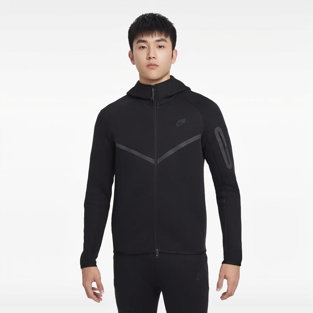 Nike Tech Full-Zip Windrunner Hoodie Black Men Tops HV0949-010