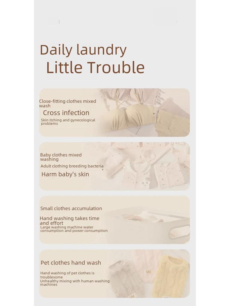 Портативная мини-стиральная машина с зарядкой от USB для носков и нижнего белья с антибактериальной функцией Blue Light