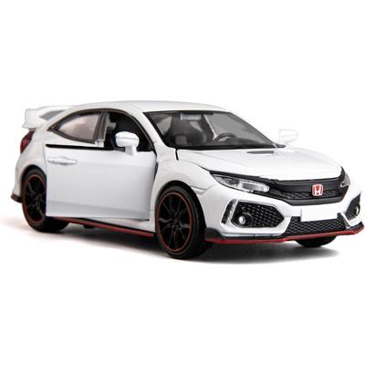1/32 Литье под давлением сплава Honda Civic Модель автомобиля игрушечный автомобиль, легкосплавный автомобиль с откидным механизмом с подсветкой и звуком, открытая дверь для детей, подарок, подарок на день рождения для детей