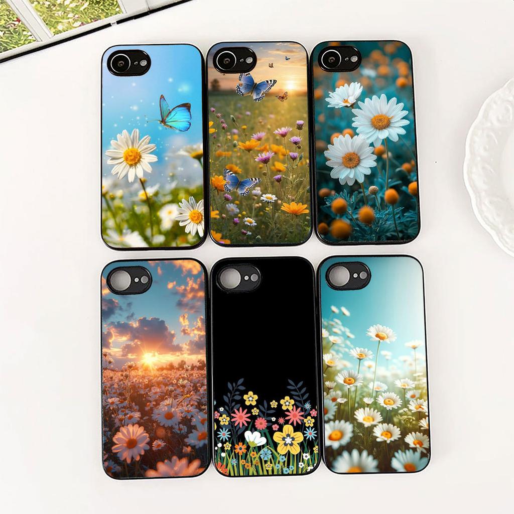 for Samsung Galaxy A35 A36 A55 A26 A05 A06 A14 A50 A51 A53 A54 A12 A13 A23 Phone Cover Case Fresh Little Daisy Flower Wallpaper