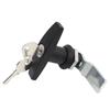 Anti-Theft T-Shape Handle Lock with Keys Garage Door Trailer Fixing T Handle Industrial Cabinet Keyed Lock Caravan Canopy Locks