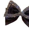 Shiny Rhinestones Non-Slip Spring Clip Tight Elegant Big Mesh Bowknot Decor Top Hair Barrette Hair Accessories
