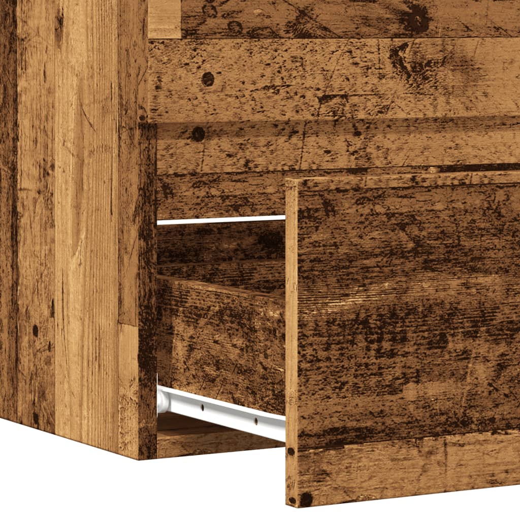Bathroom Cabinet with Vintage Wood Effect 60 x 38.5 x 45 cm Particleboard