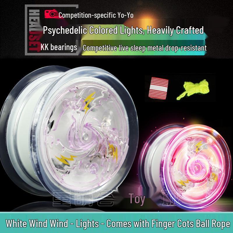 Чудо-девочка Светящийся металлический йо-йо с автоматической втяжкой для детей