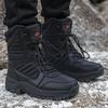 Мужские тактические ботинки для улицы Водонепроницаемые и теплые Высокие ботинки для альпинизма, катания на лыжах, тренировок Боевые военные ботинки с высоким берцем