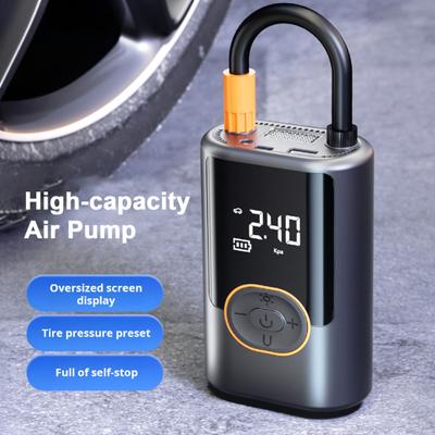 Портативный воздушный компрессор для накачивания шин 150PSI 4000mAh аккумулятор умный насос с одним нажатием для автомобиля мотоцикла