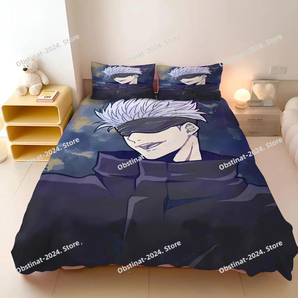 Jujutsu Kaisen Bedding Set Anime Duvet Cover Sets Japan Famous Comforter Bed Linen Twin Queen King Single Size Dropshipping Gift