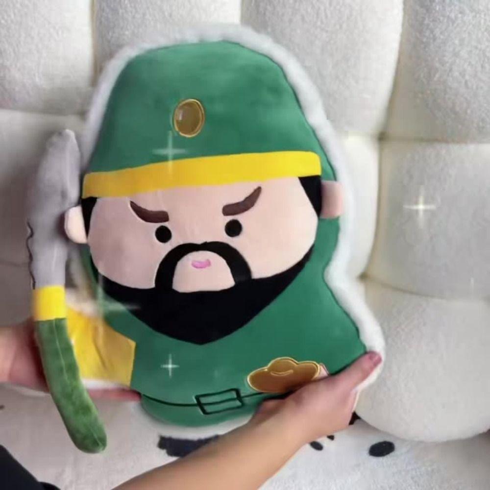 Подушки Бог Богатства Гуань Гун Король Пагоды Вэньчан Цзюнь Бог Долголетия Декоративные Кавайные Мягкие Куклы Дом