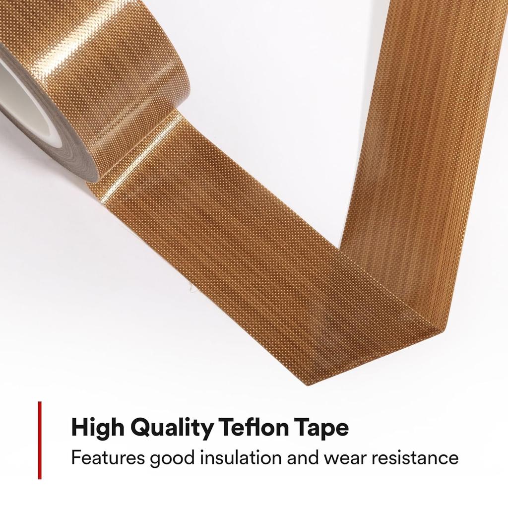PTFE coated glass fiber PTFE tape, used for heat sealing machines, circuit boards, high temperature non stick and heat-resistant