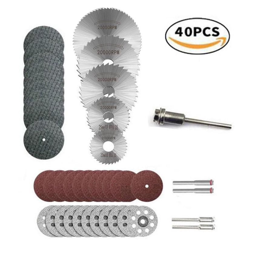 High-Speed Steel Saw Blades Set for Woodworking - Small, Thin Cutting Blades for Electric Grinders and Drills