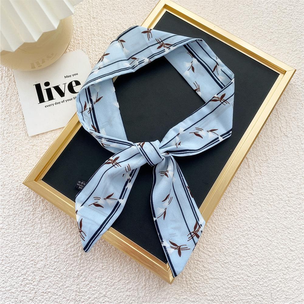 New Scarves Silk Scarves Women'S Spring And Autumn Season Long Decorative Professional Scarves Summer Thin Styles Paired With Shirts Stylish